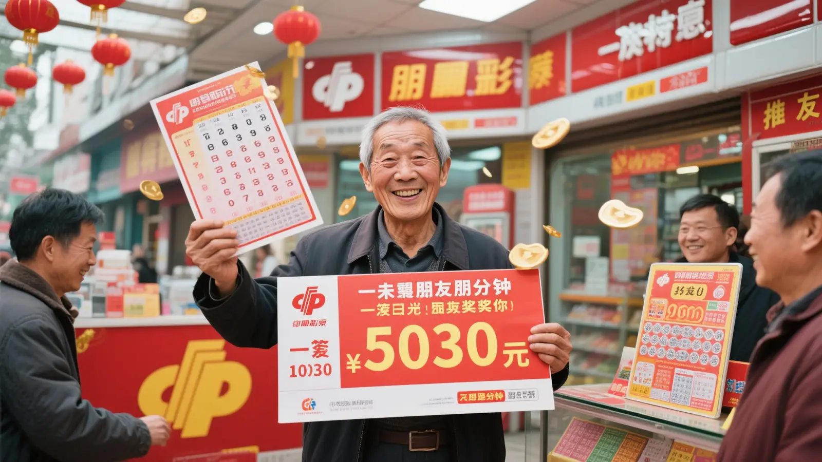 老彩民凭朋友推荐号码速选5分钟揽获福彩503万